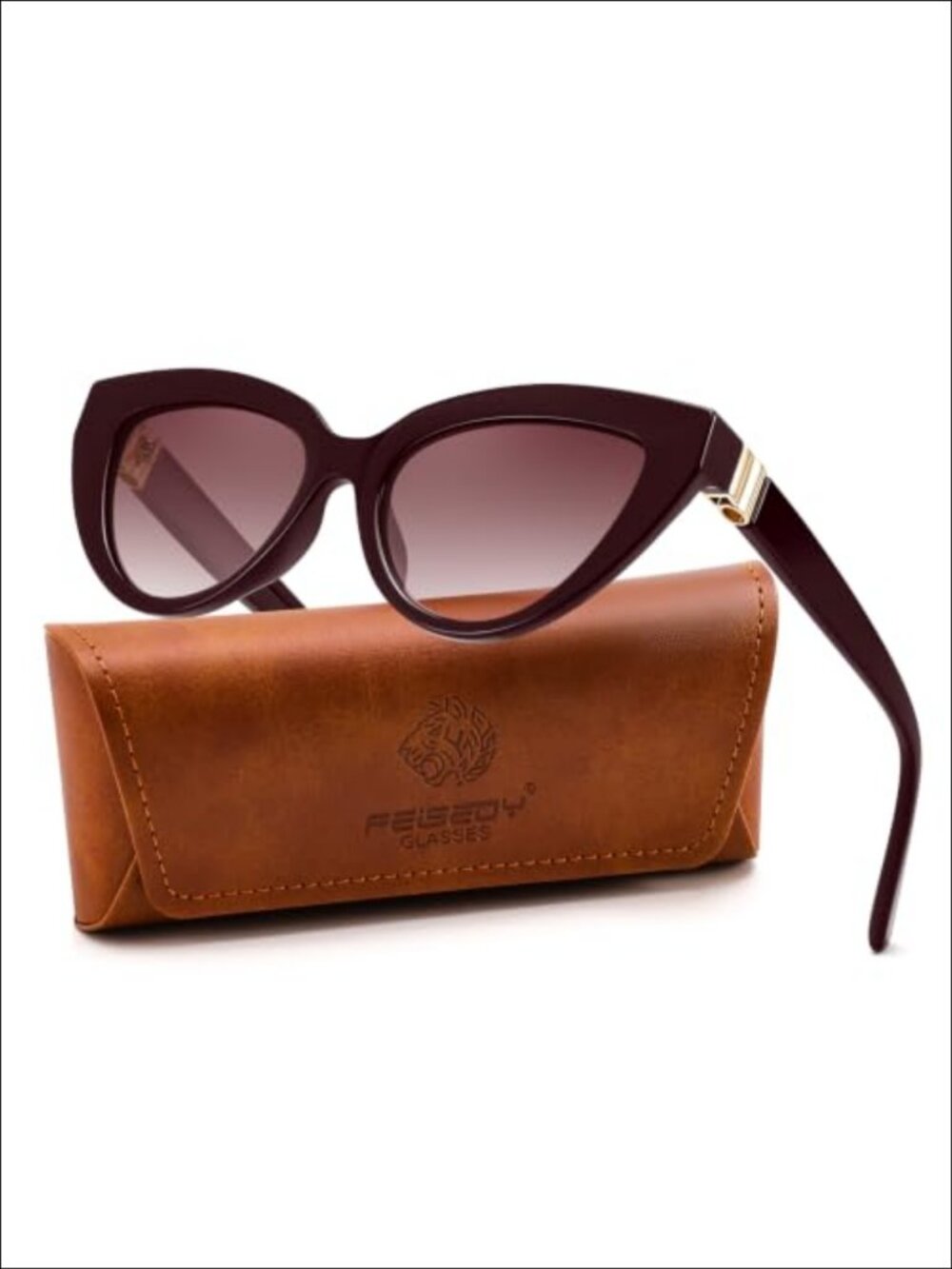 Polarized Cat Eye Sunglasses UV400 Retro Full-Frame Unisex Adult